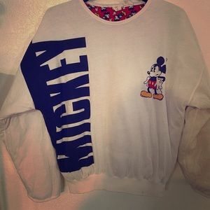 Cute vintage JG Hook reversible Mickey sweatshirt